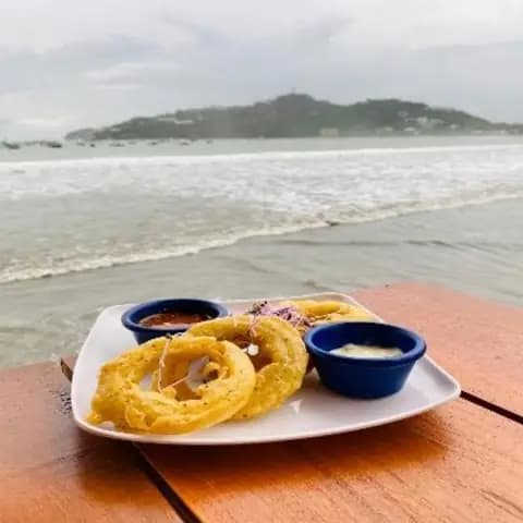 Aros de calamar en tempura