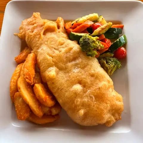 Filete de corvina en tempura