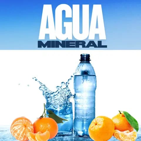 Agua mineral mandarina