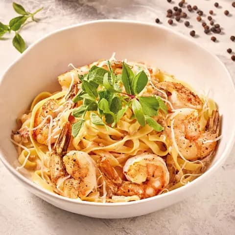 Pasta con camarón