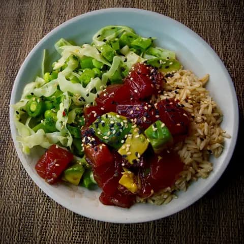 Poke bowl de atún