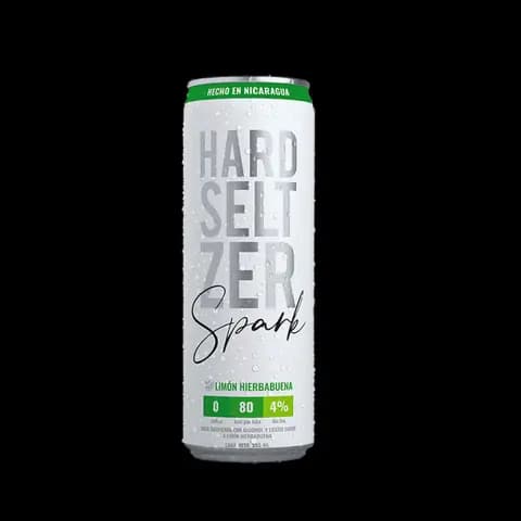 Hard seltzer limón hierbabuena
