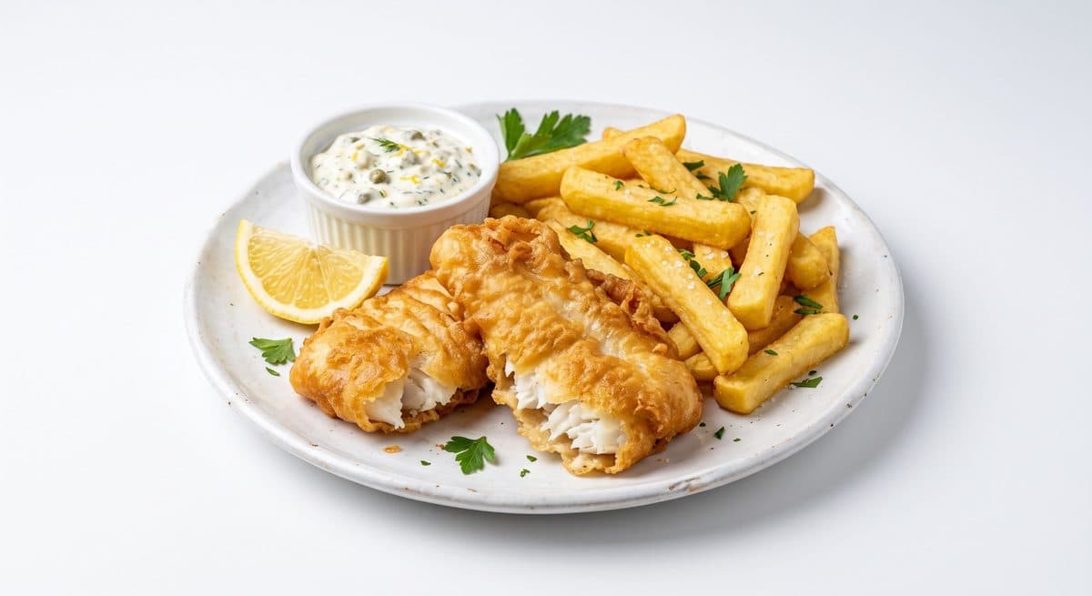 Pescado entero frito